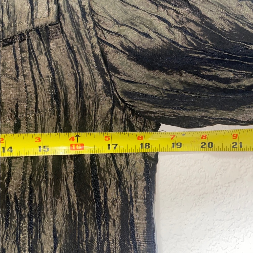 Ruby Rd. Shimmered Dark Taupe Textured Button Top… - image 5